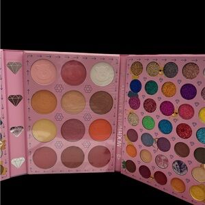 Care Bear Pink and Orange Blush and Eyeshadow Palette 117 Vibrant Shades